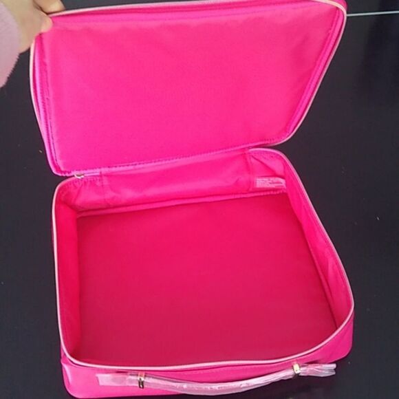 Lancome Paris Make up Case Cosmetic Bag Pink - Picture 6 of 8